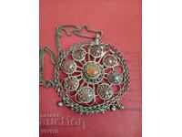 Antique necklace, agate