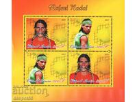 2011. Ακτή Ελεφαντοστού. Ραφαέλ Ναδάλ. Μπλοκ. ΠΑΡΑΝΟΜΟ!