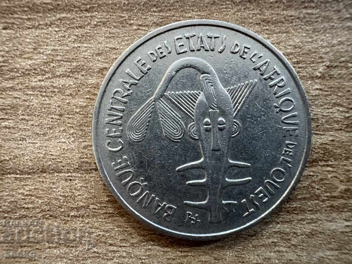 Δυτική Αφρική - 100 φράγκα (1969) με τιμή 1.70 BGN | € 0.87 Δυτική Αφρική - 100 φράγκα (1969) με τιμή 1.70 BGN | € 0.87