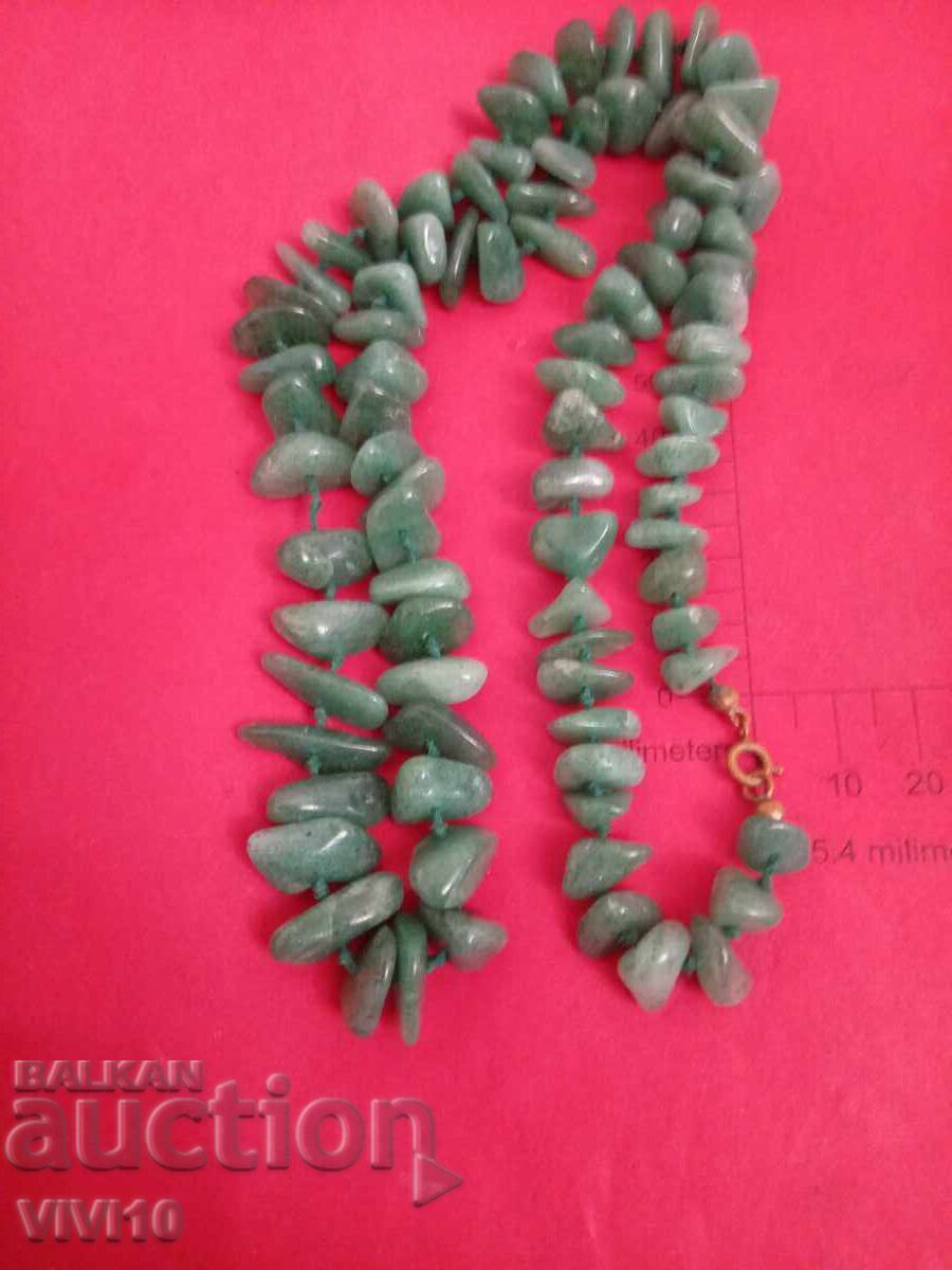 Antique natural jade necklace with price 140.00 BGN | € 71.58