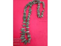 Antique natural jade necklace