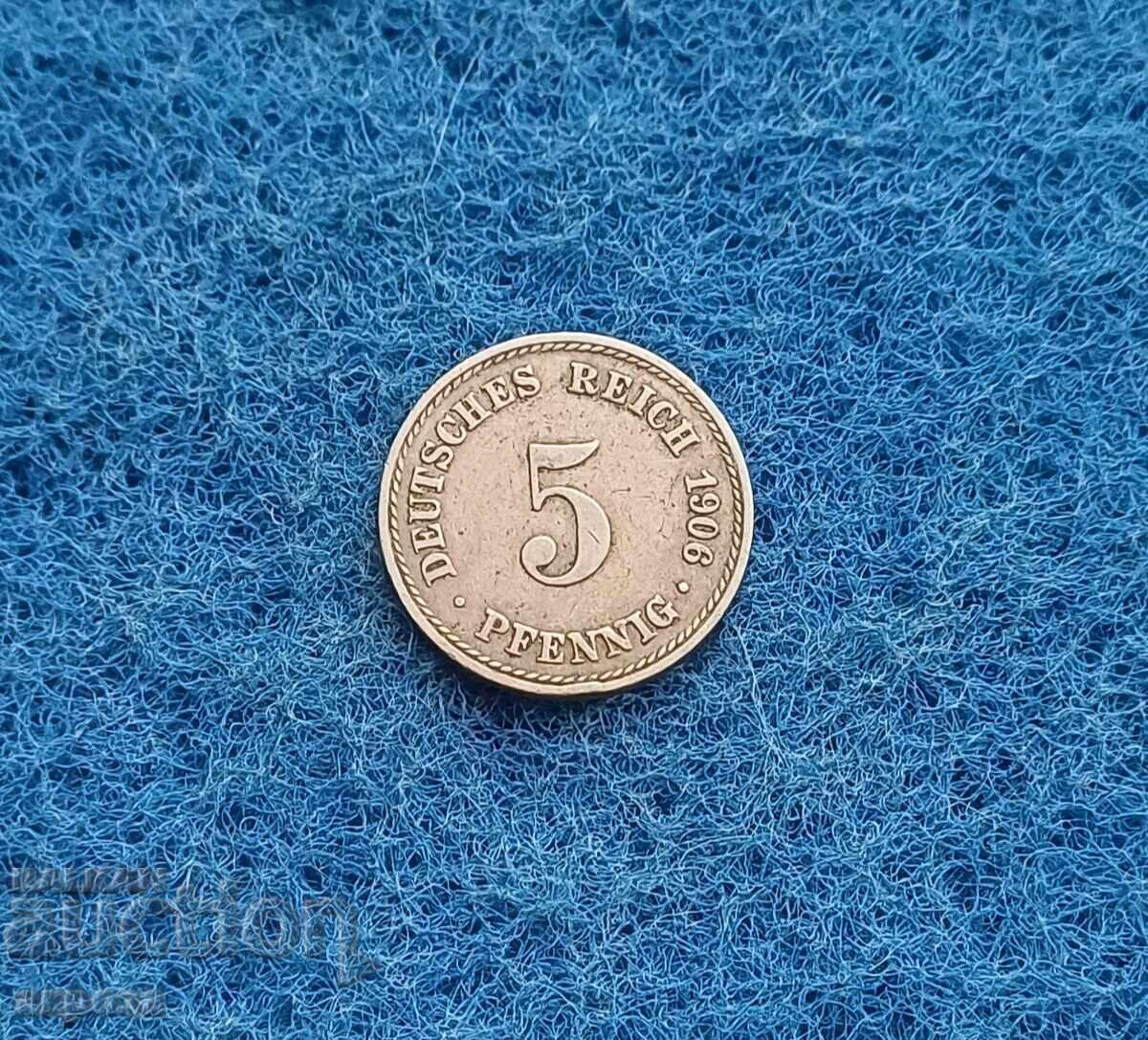 5 Pfennig Germany 1906 5 Pfennig Germany 1906