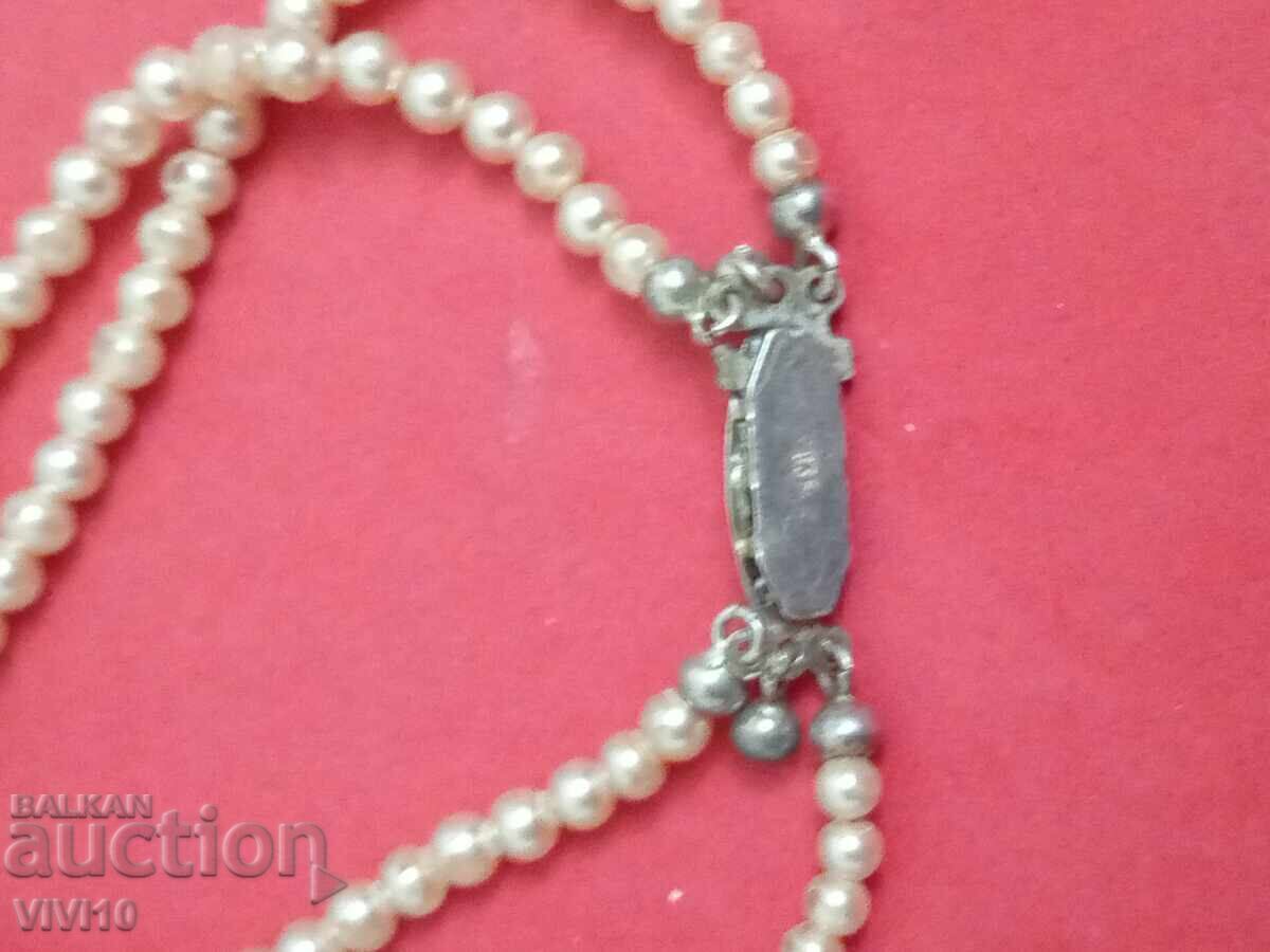 Antique pearl necklace with a silver clasp with price 150.00 BGN | € 76.69