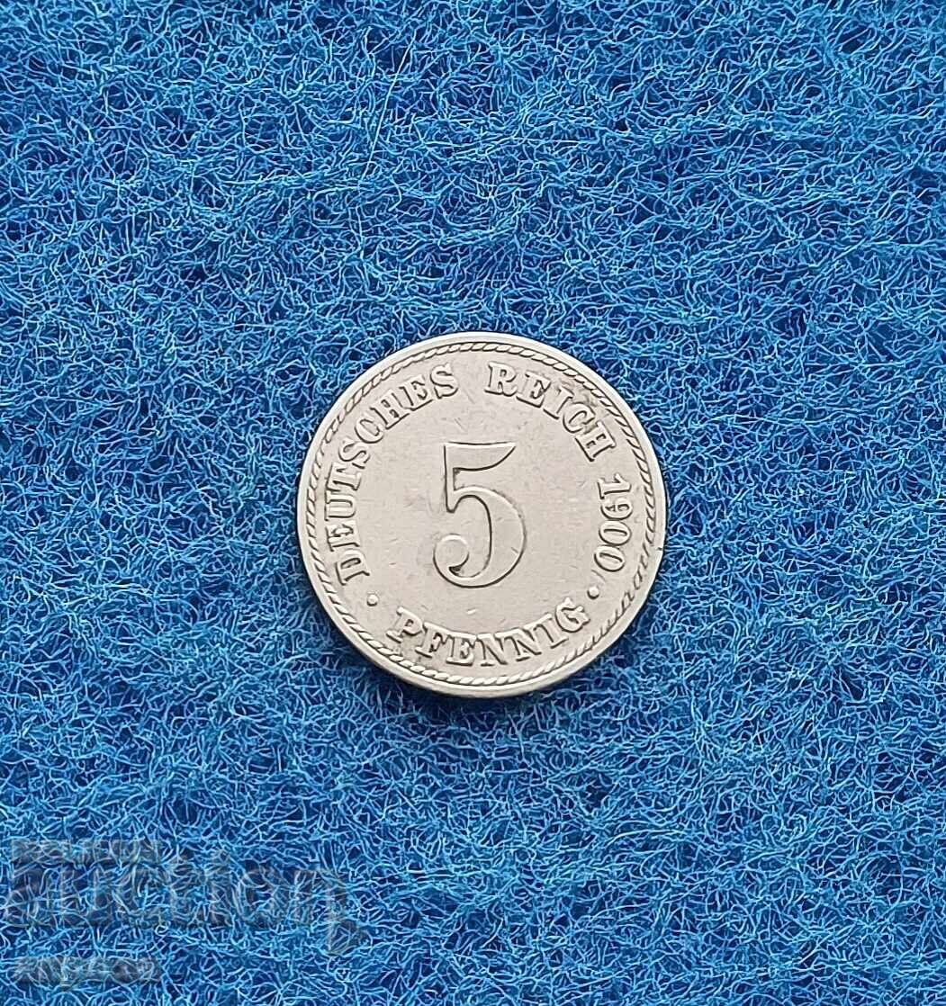 5 πένινγκ Γερμανία 1900