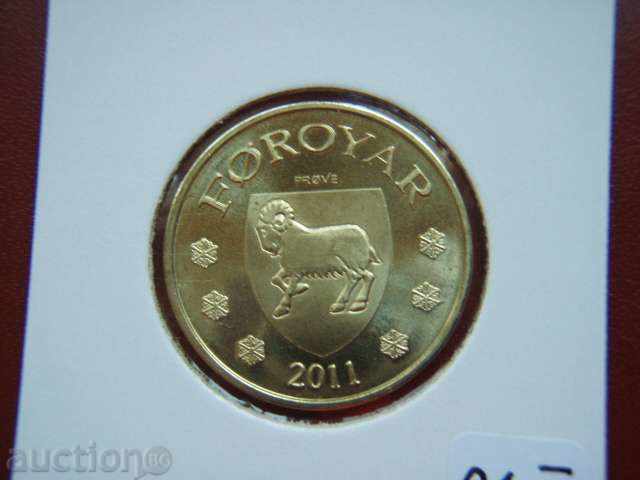 20 Kronur 2011 Faeroe Islands - Unc with price 14.89 BGN | € 7.61