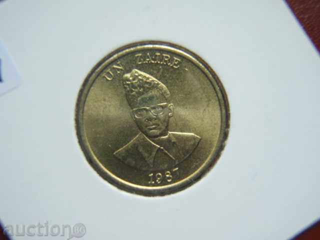1 Zaire 1987 Zaire - Unc with price 8.89 BGN | € 4.55 1 Zaire 1987 Zaire - Unc with price 8.89 BGN | € 4.55