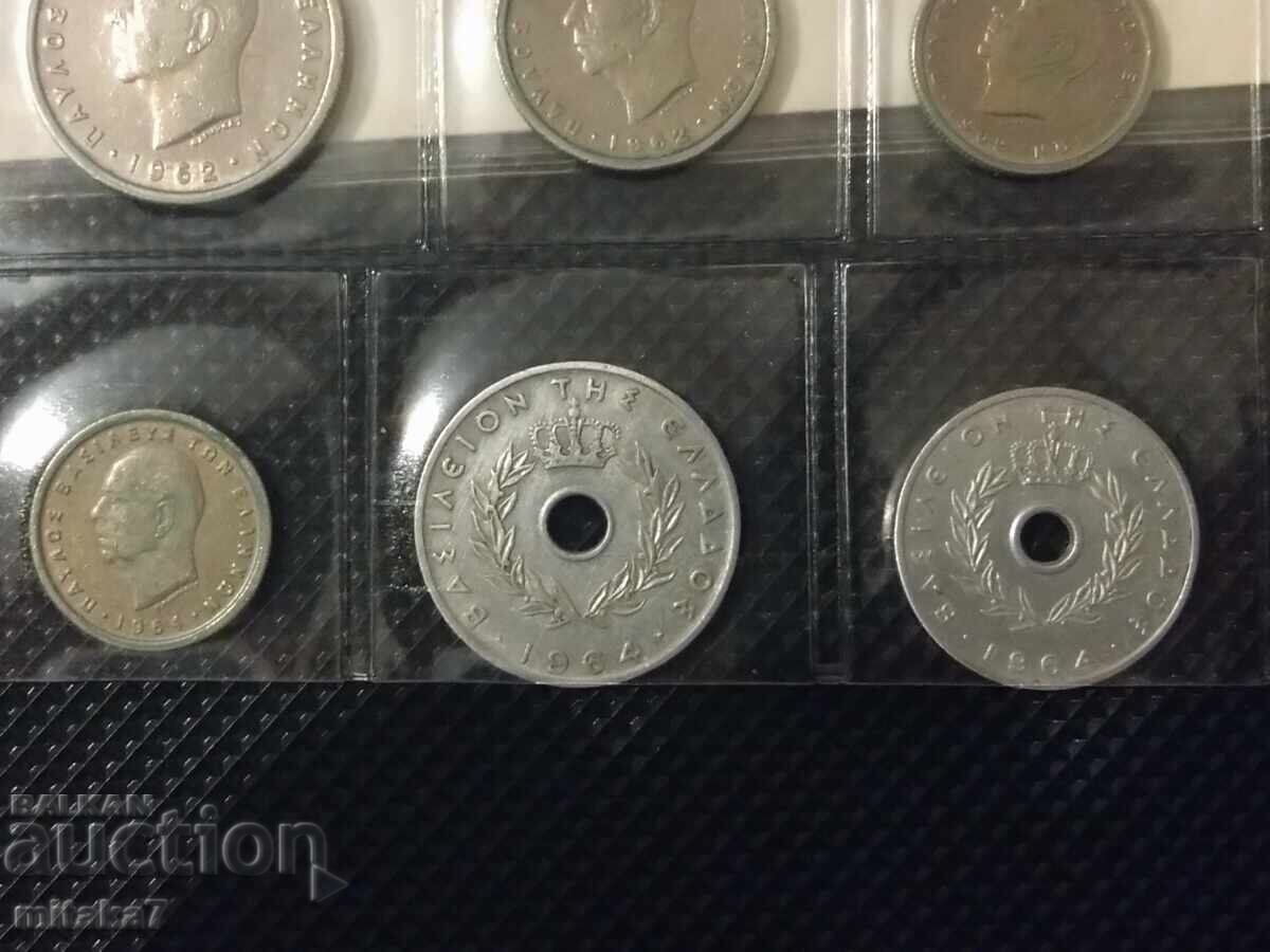 Set monede Grecia, anul 1962-1964 - 7 Set monede Grecia, anul 1962-1964 - 7