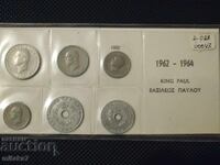 Set monede Grecia, anul 1962-1964
