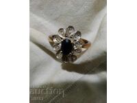 gold ring with diamonds