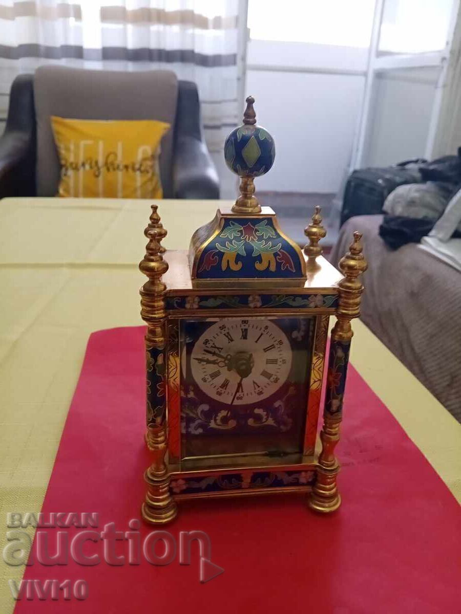 Antique watch, enamel, Gold plating, cloisonné