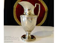 Silver-plated jug for rakia, wine, Empire style