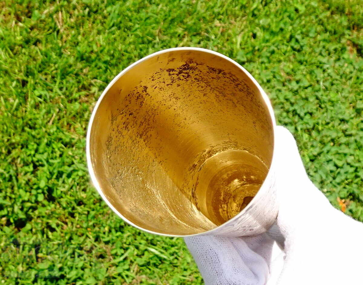 Χάλκινο ποτήρι, ποτήρι κρασιού 30 εκ., 350 ml., κυψελωτό σμάλτο - 6