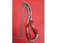 Старинно колие с метални части