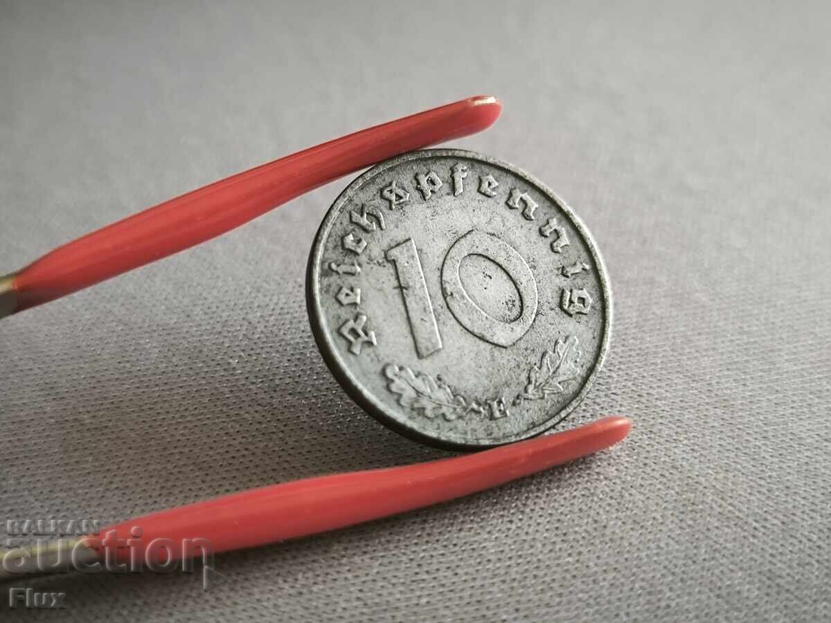 Moneda - Al Treilea Reich - Germania - 10 Pfennig | 1941; seria E Moneda - Al Treilea Reich - Germania - 10 Pfennig | 1941; seria E