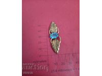 Broșă veche cu placare cu aur