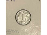 Germany Empire 1 pfennig 1917 F