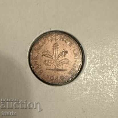 Germany Federal Republic 1 pfennig 1949 J with price 3.50 BGN | € 1.79