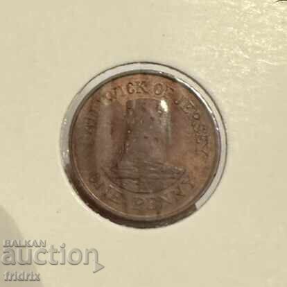 Jersey 1 penny 1990 Jersey 1 penny 1990