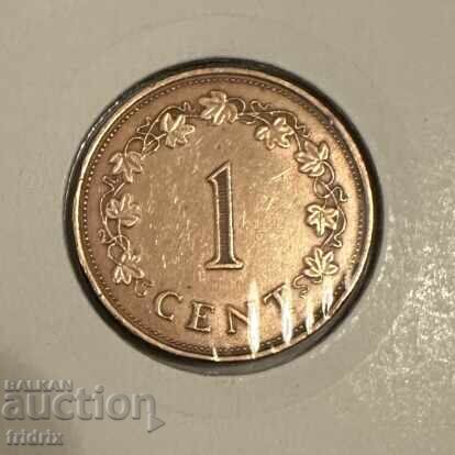Maltă 1 cent / Malta 1 cent 1977
