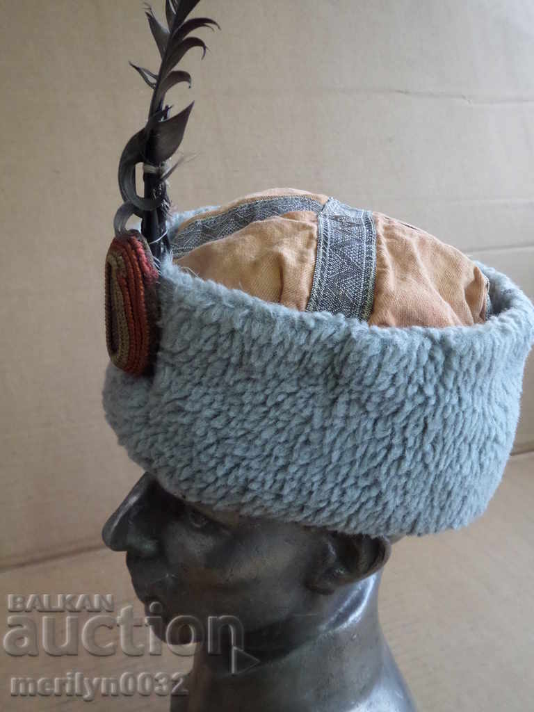 Căciulă de legionar gardist, cu pană, uniformă, cocardă - 6