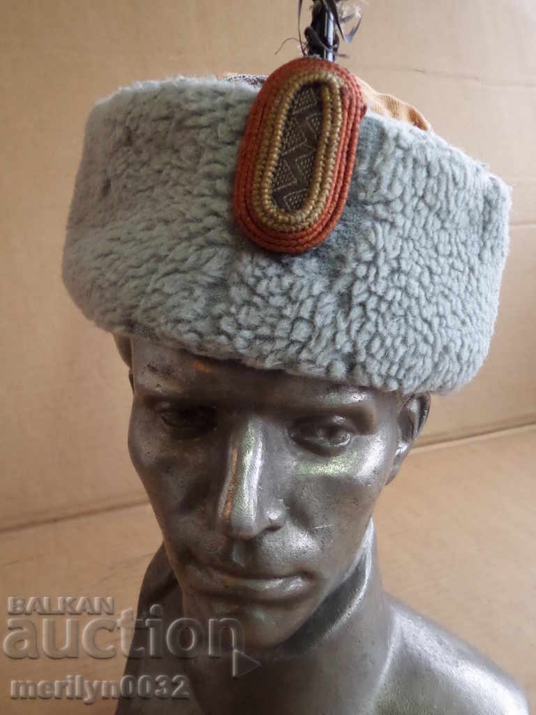 Căciulă de legionar gardist, cu pană, uniformă, cocardă - 7