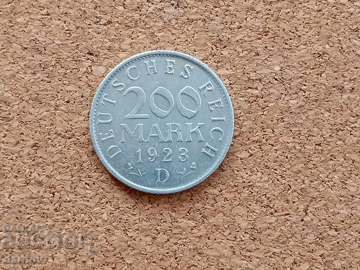 Germany 200 Mark 1923 year