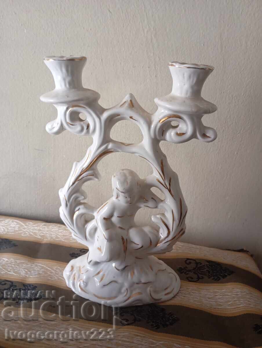 Suport pentru lumanari din portelan