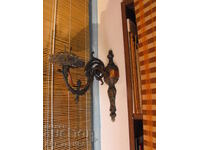 Aplice - sfeșnic, cablul pentru bec electric este păstrat