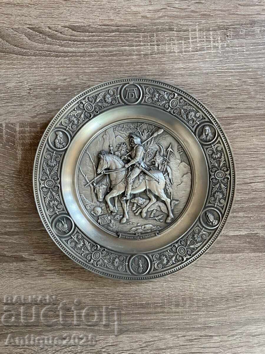 Βίντατζ πιάτο "Ο Ιππότης και ο Διάβολος" του Ντύρερ