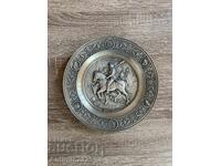 Винтидж чиния „Рицарят и Дяволът“ по Дюрер