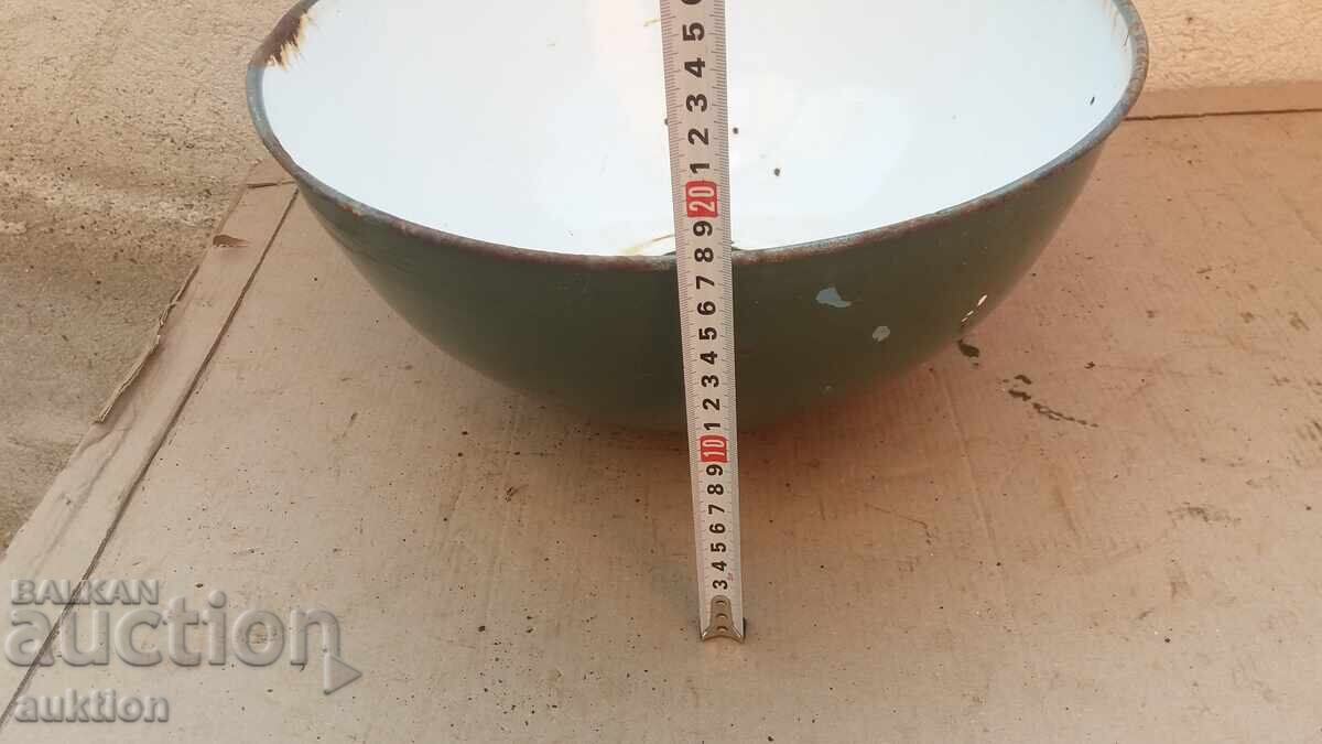 MASSIVE ENAMELED FLOOR LAMP - INDUSTRIAL LAMP - 6