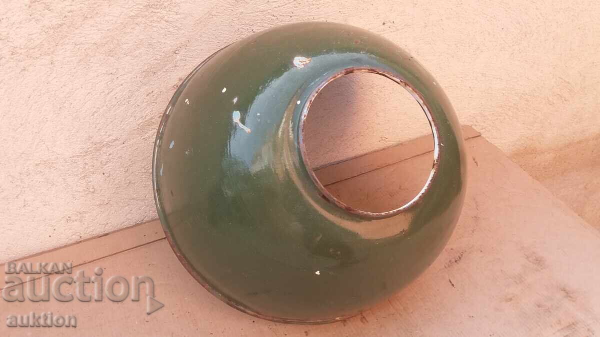 MASSIVE ENAMELED FLOOR LAMP - INDUSTRIAL LAMP - 7