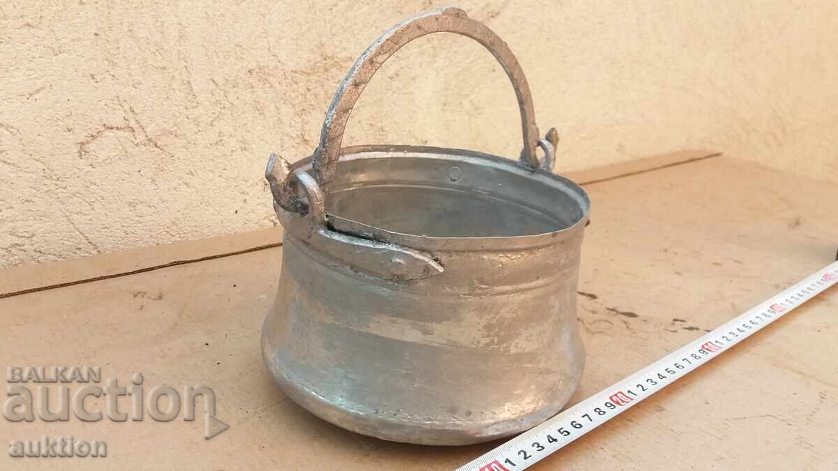 Δημοπρασία Σφυρήλατο Μικρό Χριστουγεννιάτικο Χάλκινο Βαρελάκι - Γαμήλιο - Κασσιτερωμένο