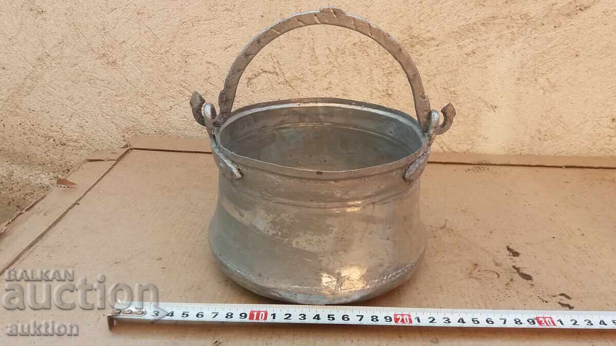 Σφυρήλατο Μικρό Χριστουγεννιάτικο Χάλκινο Βαρελάκι - Γαμήλιο - Κασσιτερωμένο