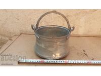 Σφυρήλατο Μικρό Χριστουγεννιάτικο Χάλκινο Βαρελάκι - Γαμήλιο - Κασσιτερωμένο