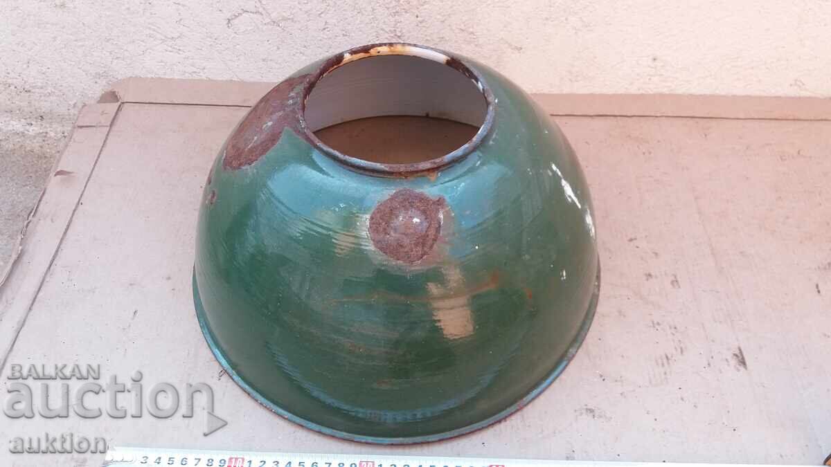 MASSIVE ENAMELED FLOOR LAMP - INDUSTRIAL LAMP