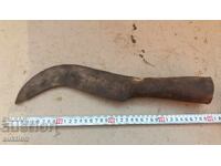 Παλαιό χειροποίητο σφυρήλατο δρεπάνι, σφυρήλατο σίδερο, μαχαίρι, μαχαίρι