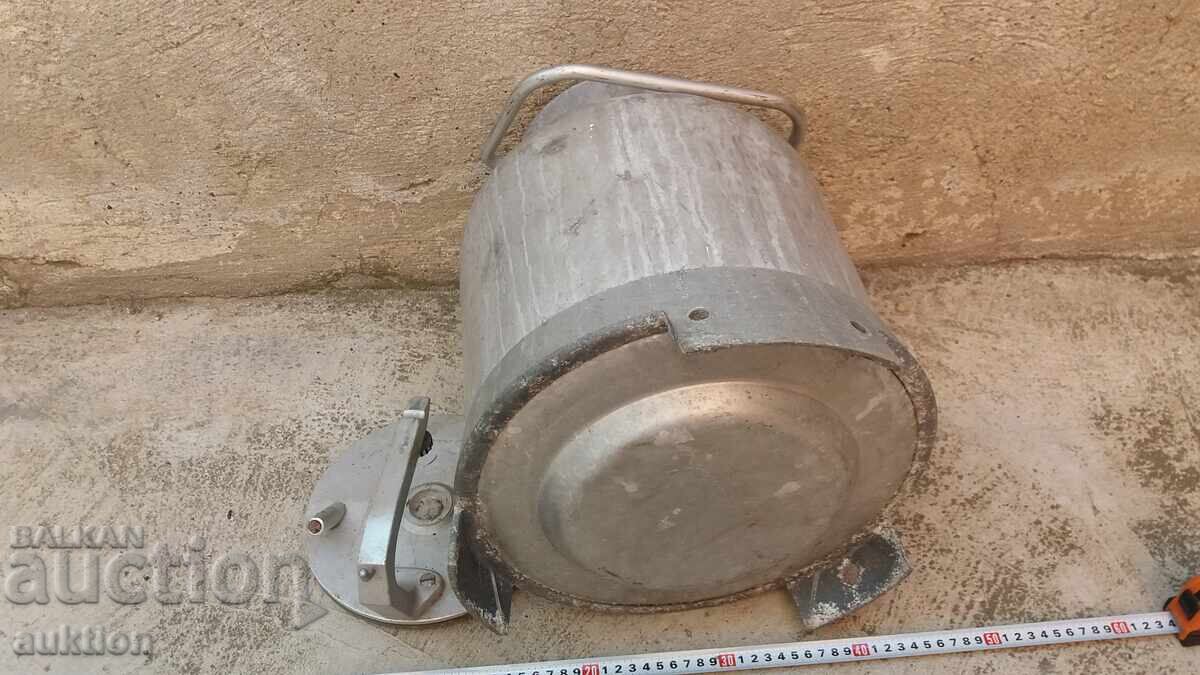 Vas de aluminiu pentru lapte cu capac 20 litri - 7
