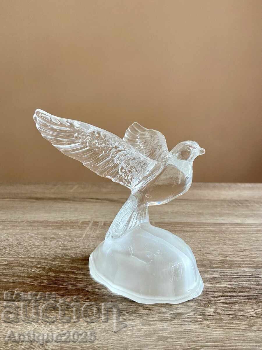 Антична кристална фигурка на птица