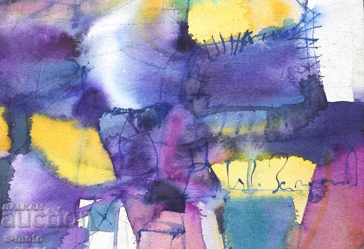 Vladimir Zapryanov, watercolor painting, abstract landscape - 6 Vladimir Zapryanov, watercolor painting, abstract landscape - 6