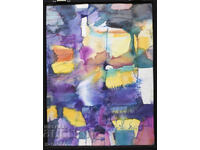 Vladimir Zapryanov, watercolor painting, abstract landscape