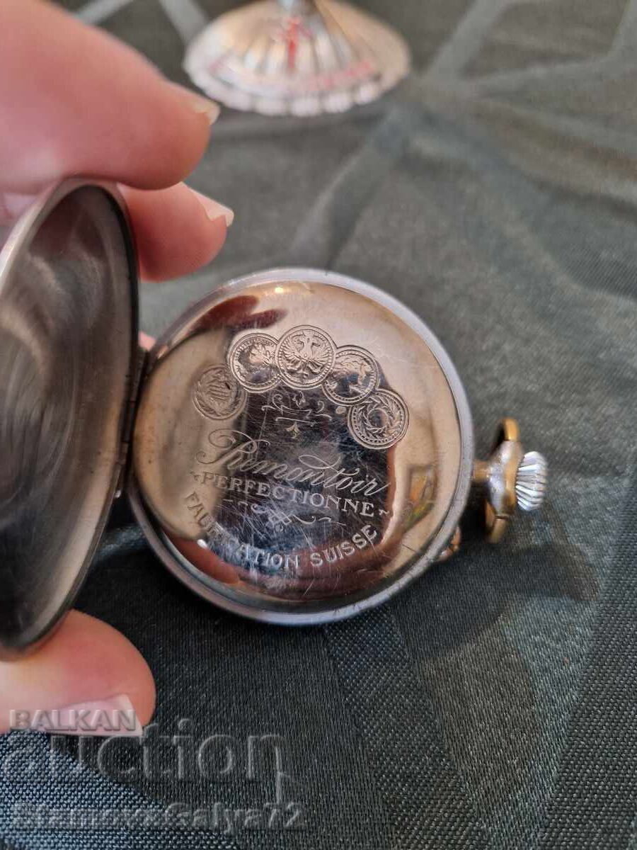 Rare collectible Swiss pocket watch Ibaria - 5