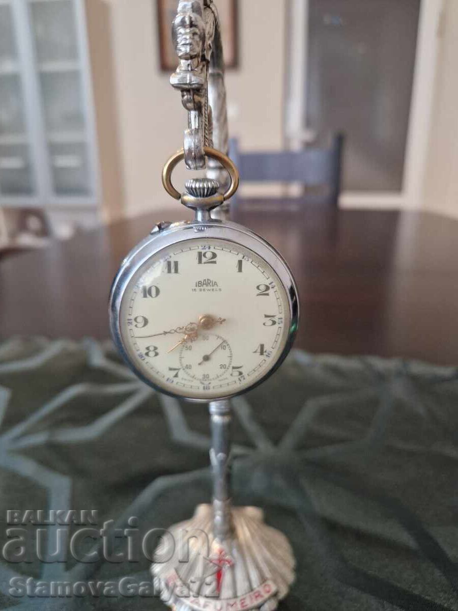Rare collectible Swiss pocket watch Ibaria