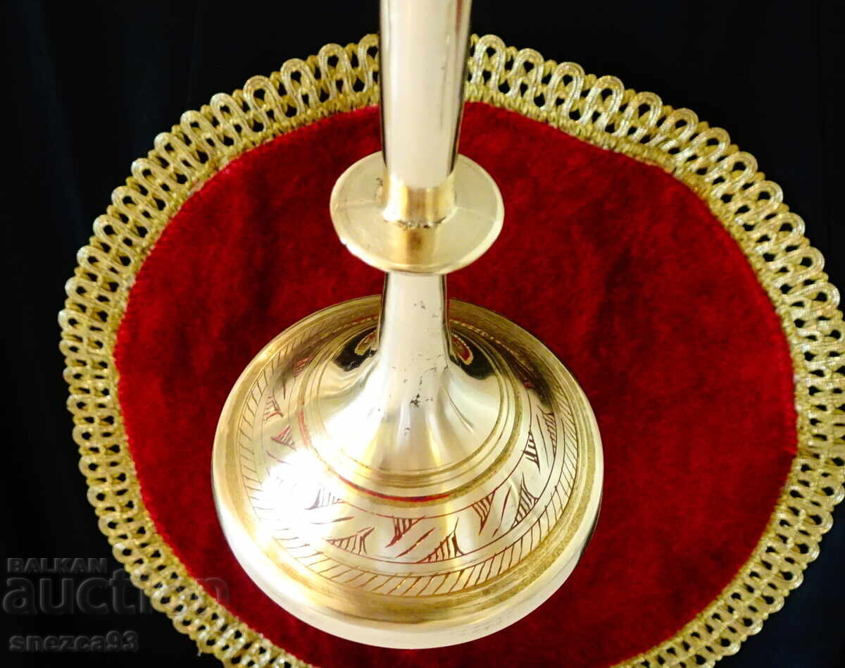 Auction  Two bronze wine cups 30 cm, 350 ml, cellular enamel