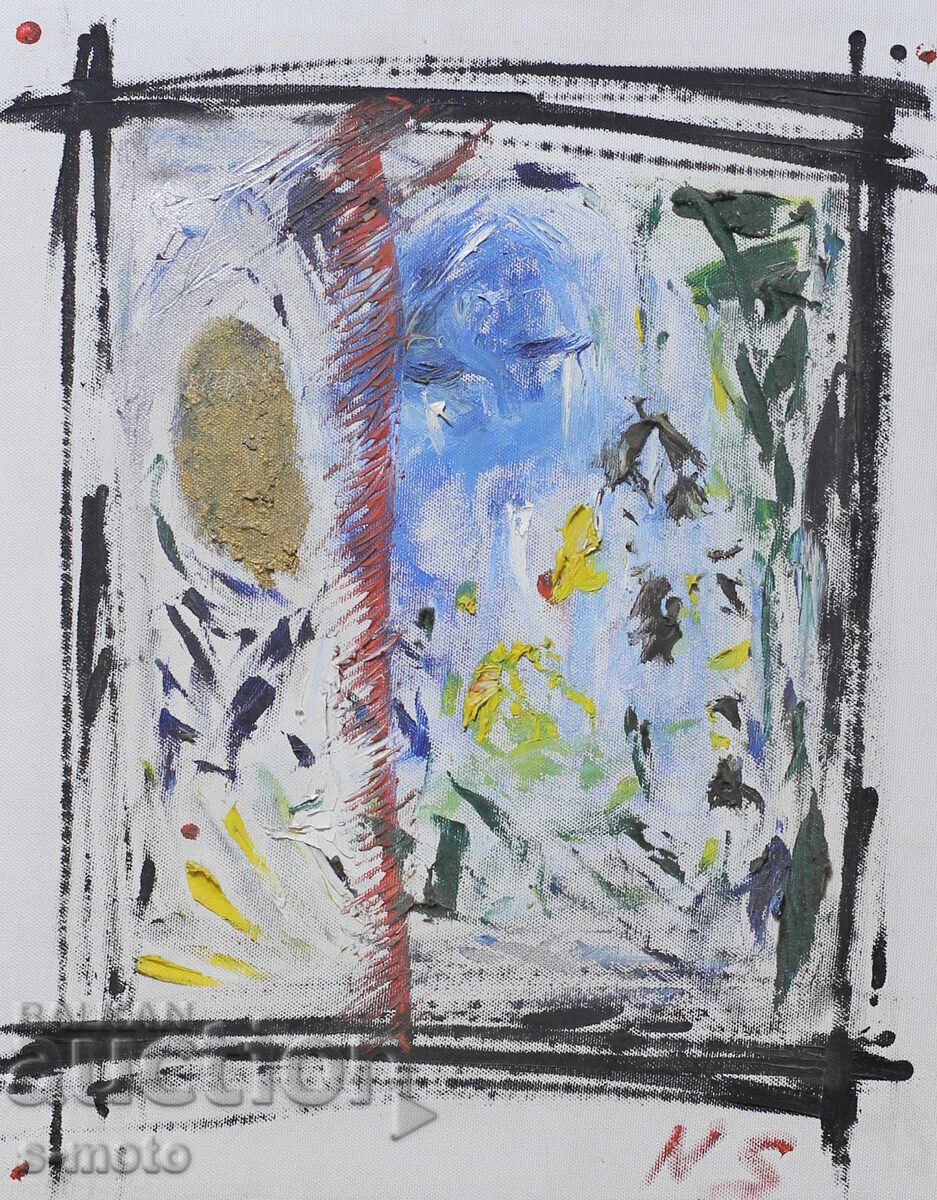 Licitație Nikolai Sotirov (1956 - ) tablou abstract, ulei pe pânză Licitație Nikolai Sotirov (1956 - ) tablou abstract, ulei pe pânză
