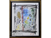 Nikolai Sotirov (1956 - ) tablou abstract, ulei pe pânză