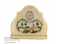 Ceas de porțelan de șemineu Franța / Belgia - funcționează