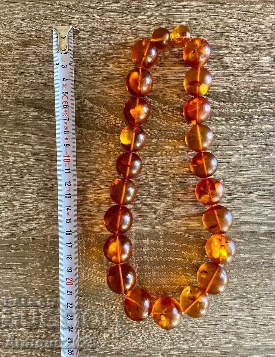 Истинско колие с мъниста от балтийски кехлибар с цена 290.00 лв. | € 148.27 Истинско колие с мъниста от балтийски кехлибар с цена 290.00 лв. | € 148.27