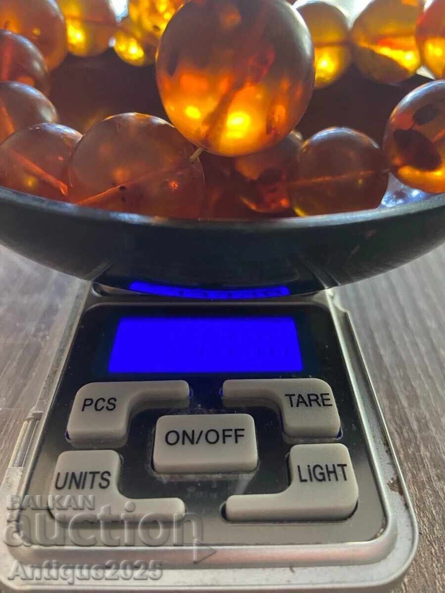 Истинско колие с мъниста от балтийски кехлибар - 5 Истинско колие с мъниста от балтийски кехлибар - 5