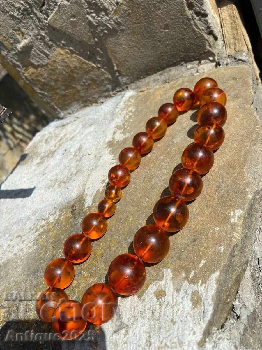 Истинско колие с мъниста от балтийски кехлибар - 7 Истинско колие с мъниста от балтийски кехлибар - 7